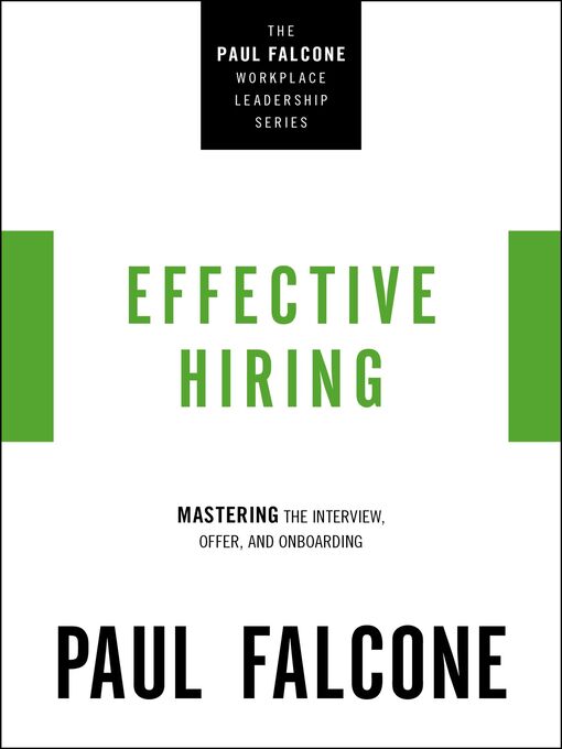 Title details for Effective Hiring by Paul Falcone - Available